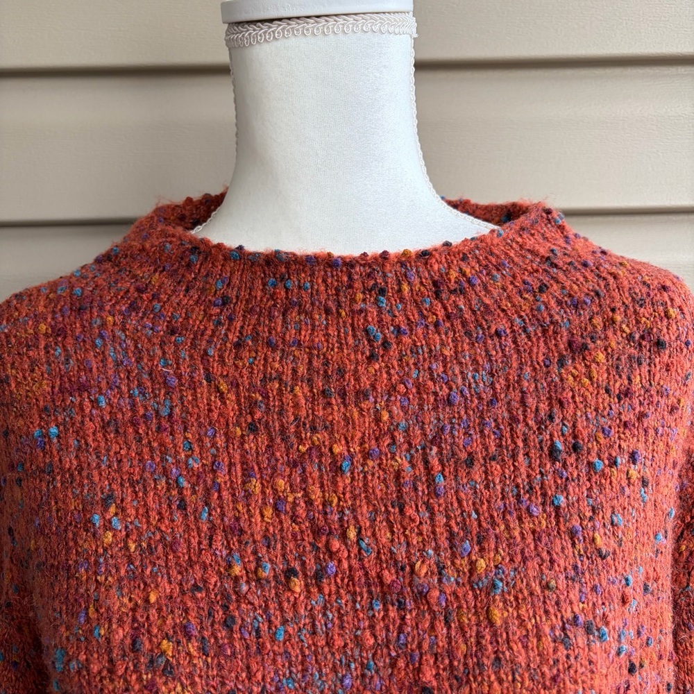 •Habitat• Confetti Knit Funnel Neck Speckled Sweater - Size Medium - Picture 3 of 8